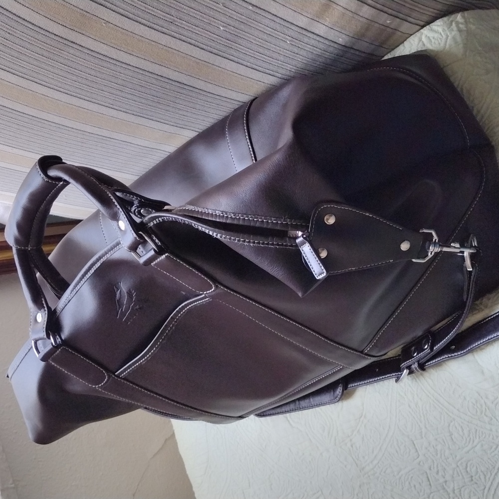 Barrington Brown Vegan Leather Men's Bag - Picture 3 of 10
